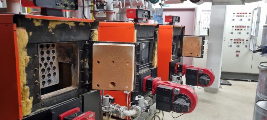 Heizungsanlage im Technikraum